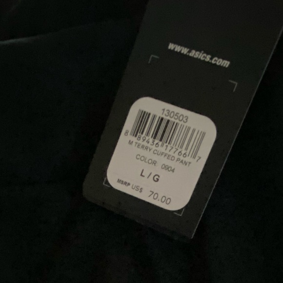 ASICS Men's Terry Cuffed Pants - Picture 3 of 3